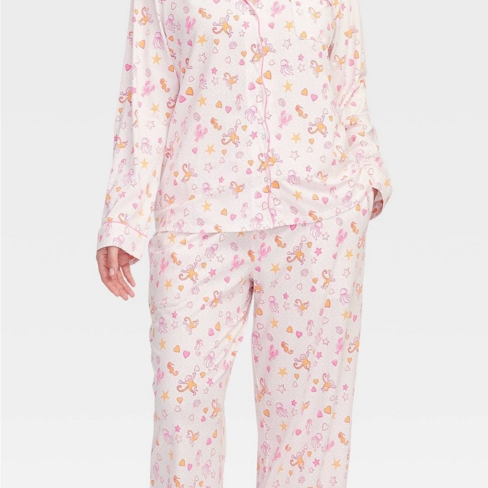 NWT Roller Rabbit X Target Women's Sea Life Long Sleeves and Pants Pajama Set